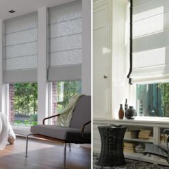 Lắp đặt rèm roman cho phòng khách và phòng ngủ