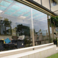 Rèm bạt kéo nhựa PVC trong suốt