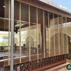 Rèm Nhựa Giả Gỗ Ngoài Trời